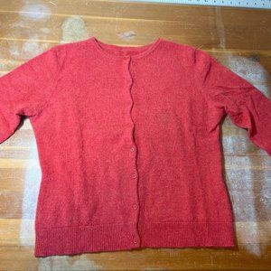 Garnet Hill Cashmere Cardigan sweater